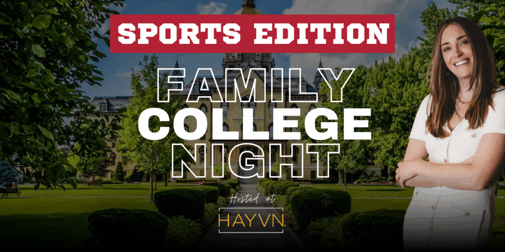 Family College Night Sports Edition Banner